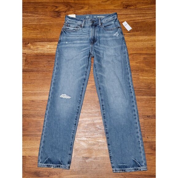 NWT Gap Teen Size 12 Original Medium Wash - Picture 1 of 5